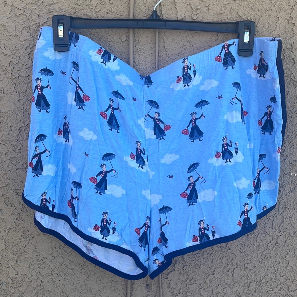 Disney Nite Nite Mary Poppens Sleepy Shorts Sz XXL Soft